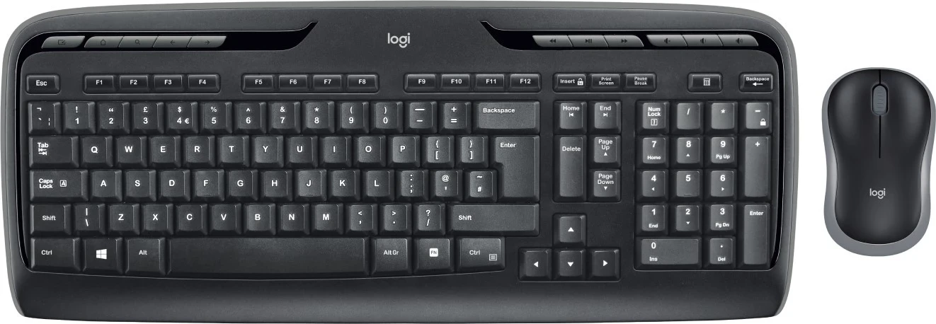 Set tastierë dhe maus Logitech MK330, të zeza