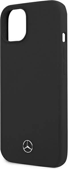Mbështjellës Mercedes Silicone Line për iPhone 13 mini, 5.4", i zi