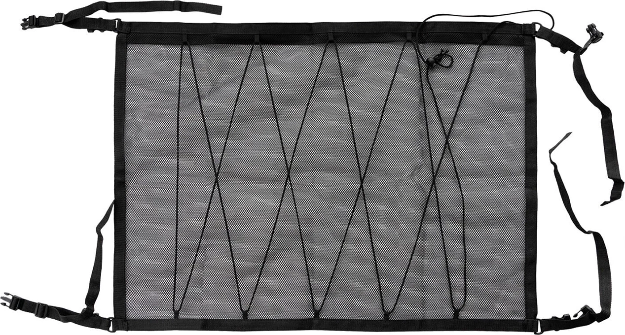 Organizues tavan makine me rrjetë, Wozinsky WUS-01, rripa rregullues me kopsa, xhep kryesor me zinxhir, poliester, e zezë