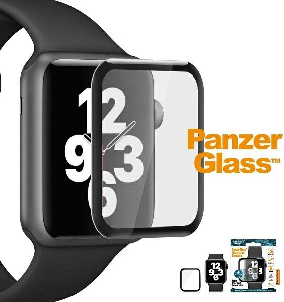 Xham i temperuar PanzerGlass për Apple Watch 4/5/6/SE, 40mm, i zi
