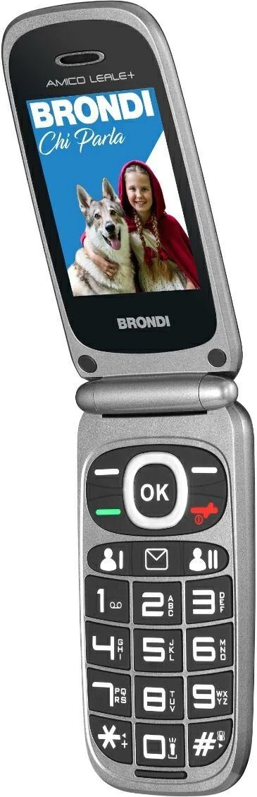 Celular Brondi Amico Leale+ Black Metal