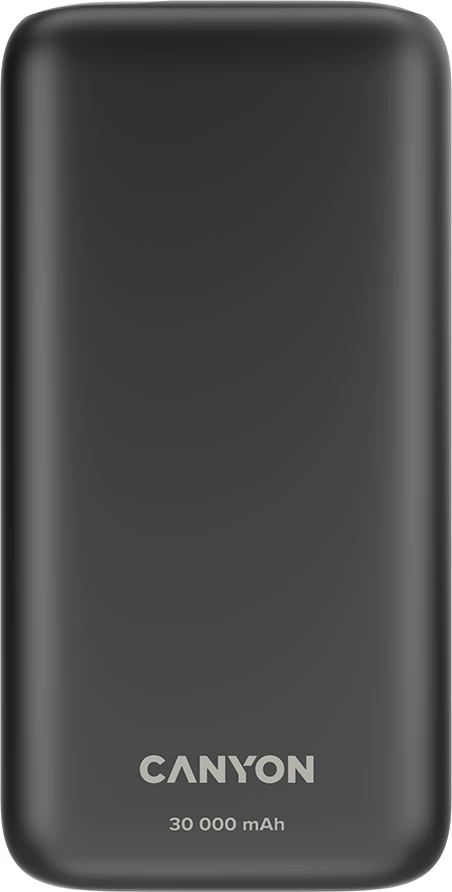 Power bank CANYON PB-301 30000 mAh PD 20W QC 3.0, e zezë