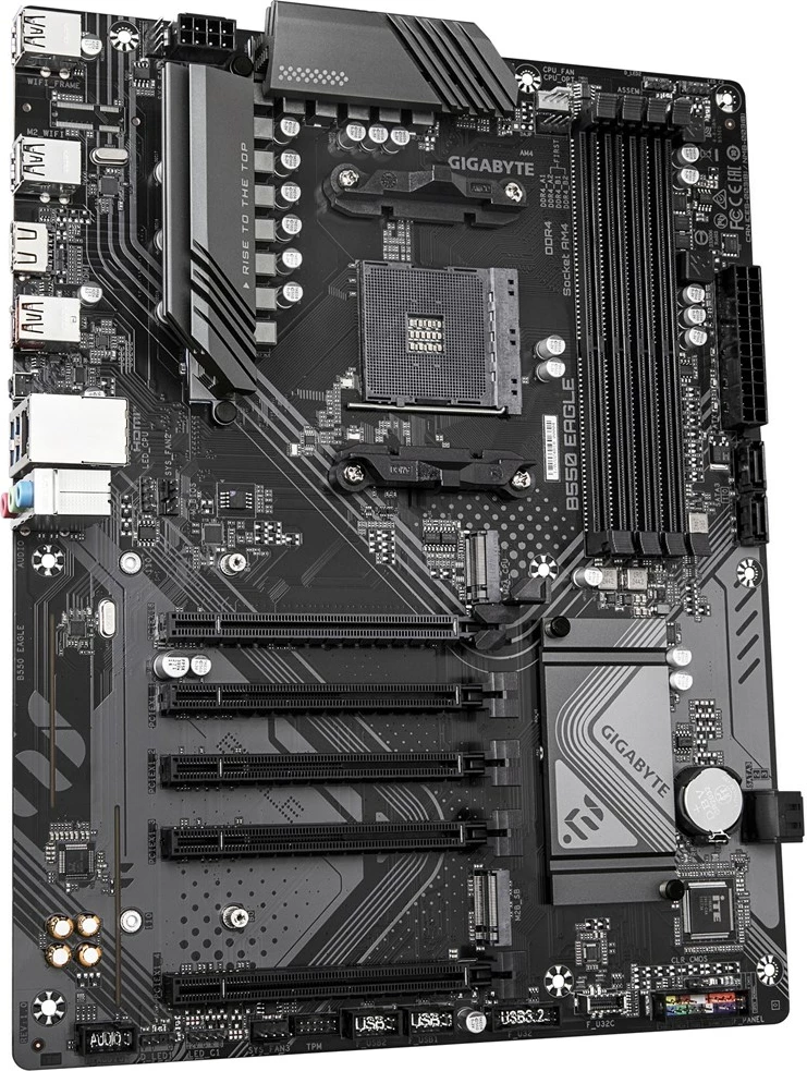Pllakë amë Gigabyte B550 EAGLE, Socket AM4, ATX, DDR4, PCIe 4.0, e zezë