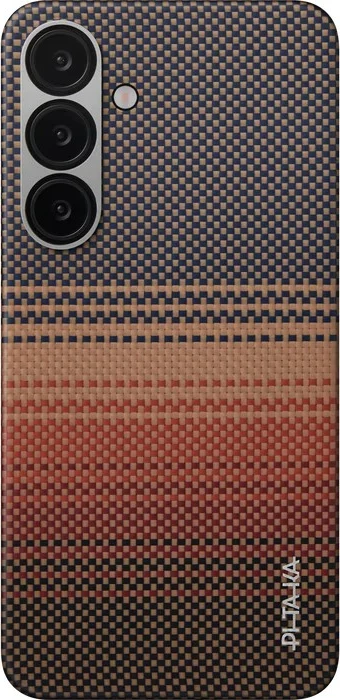 Mbështjellës PITAKA Tactile Woven për Samsung Galaxy S25 Plus, Sunset 5