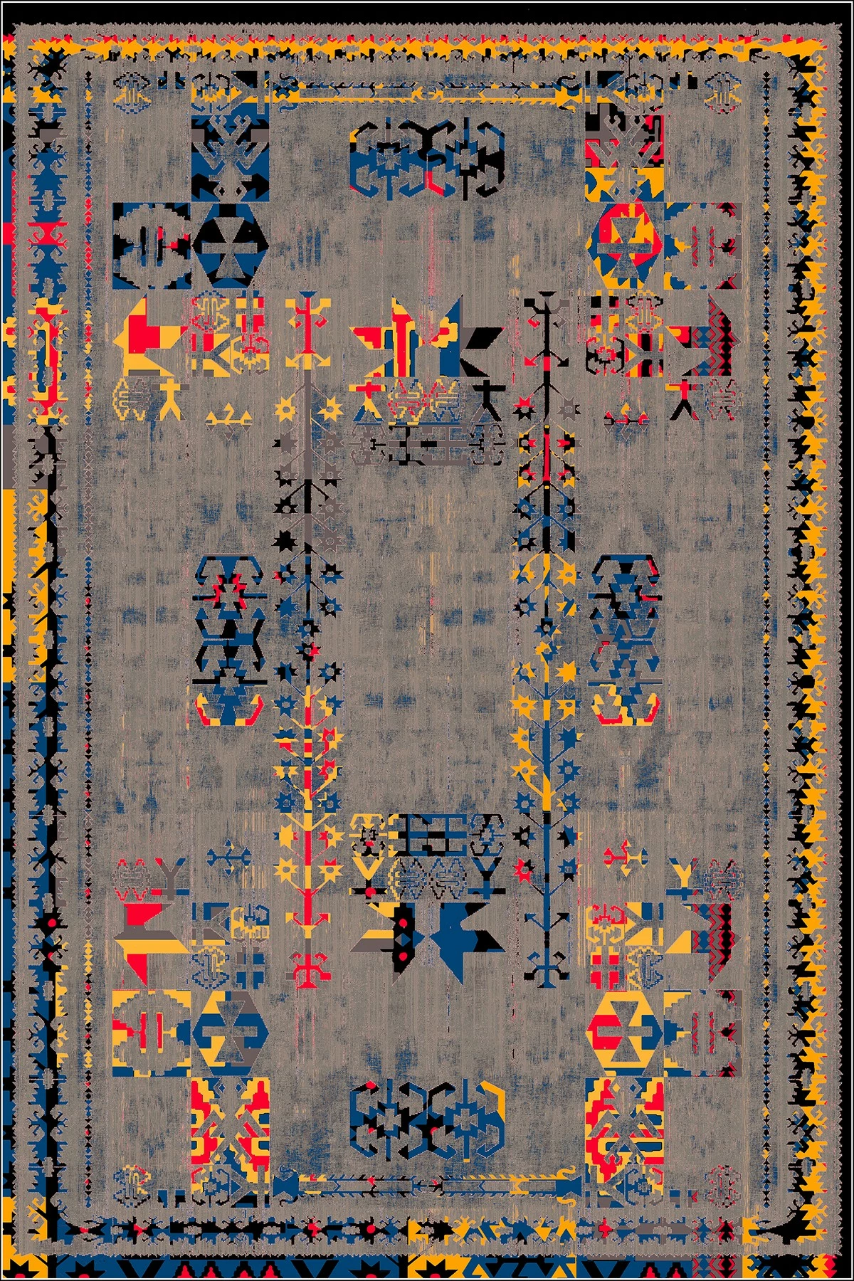 Qilim për korridor, shumëngjyrësh, Conceptum Hypnose CT-1237, 80x150cm