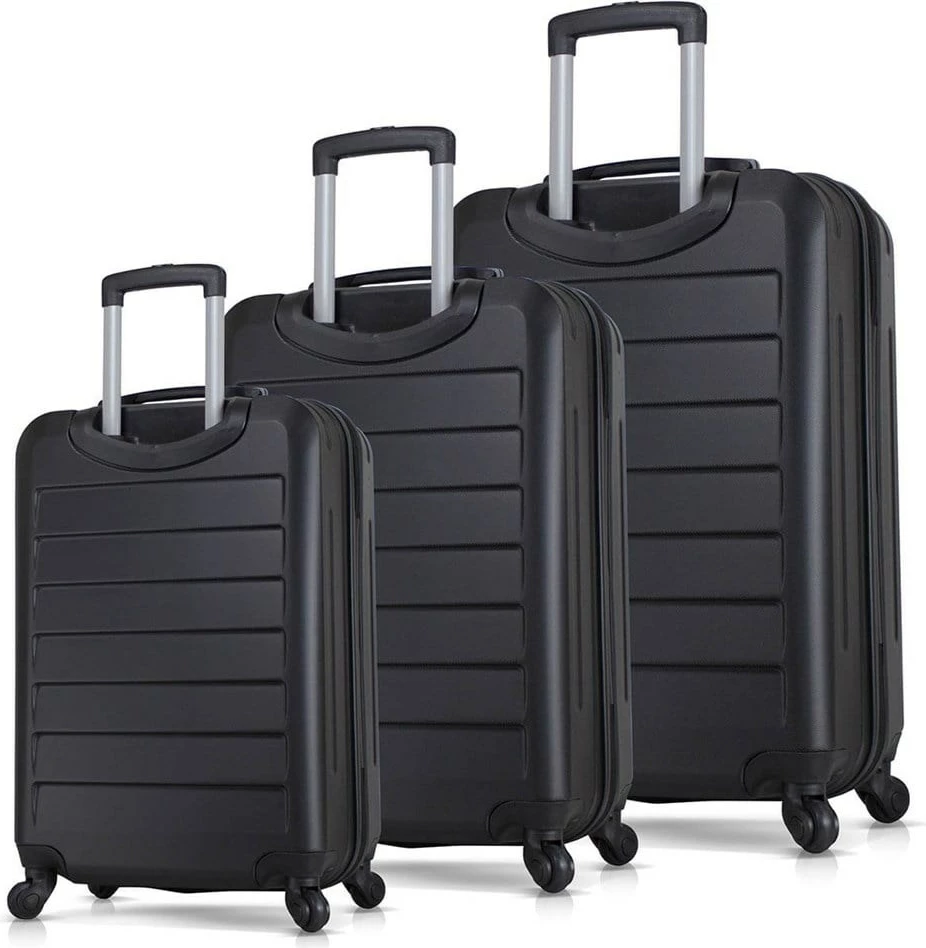 Set valixhesh (3 copë), ngjyrë e zezë, Zoozie Bags, 8077