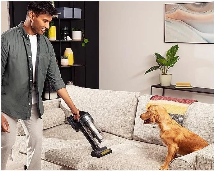 Fshesë vertikale Samsung Jet 65 Pet VS15A60AGR5, 0.8L, 2000mAh, argjendtë-zi