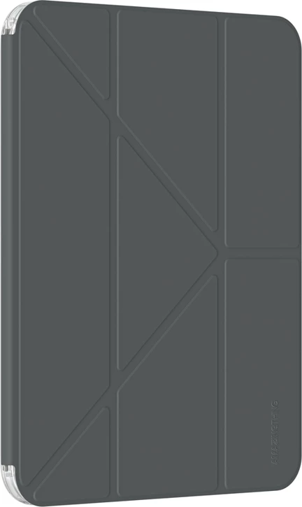 Mbështjellës tablet AmazingThing Minimal Case për iPad Air 11" M3 (2025), kapak folio me qëndrim, mbajtës Apple Pencil, panel i pasmë transparent, i zi