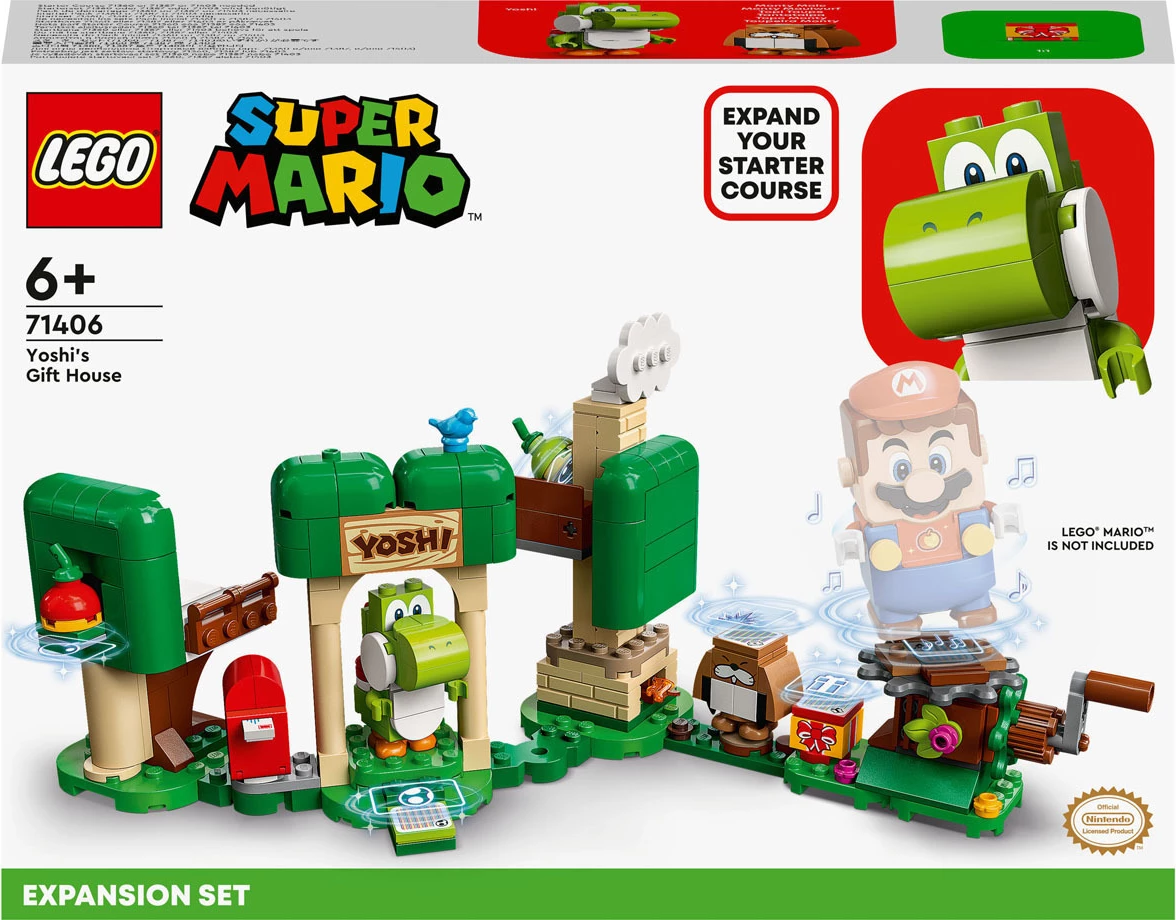 Set lodër për fëmijë LEGO Super Mario Yoshi’s Gift House Expansion 
