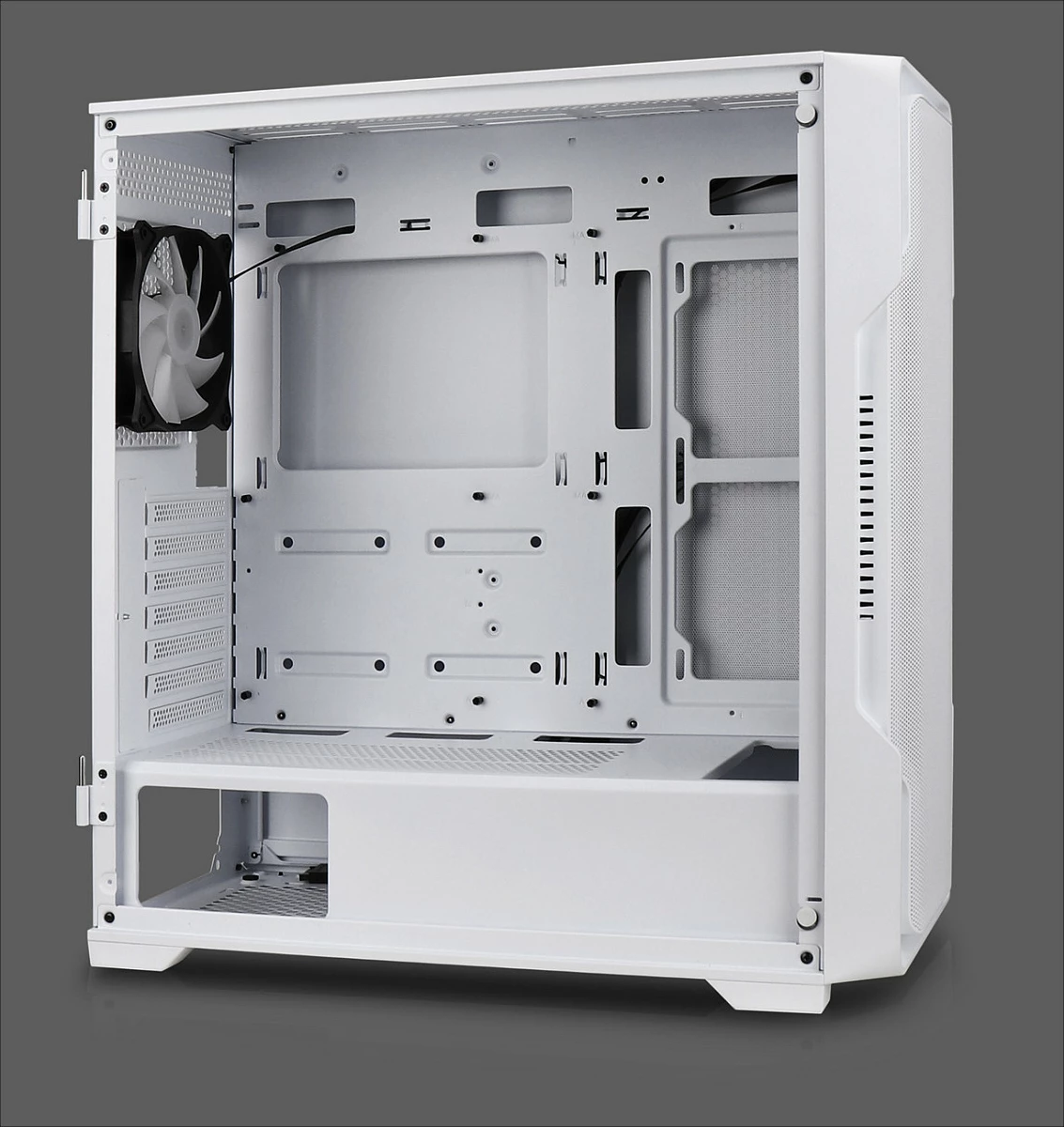 Kasë Nanoxia DS-9 ARGB Airflow, Midi Tower, USB-C, TG/Mesh, e bardhë