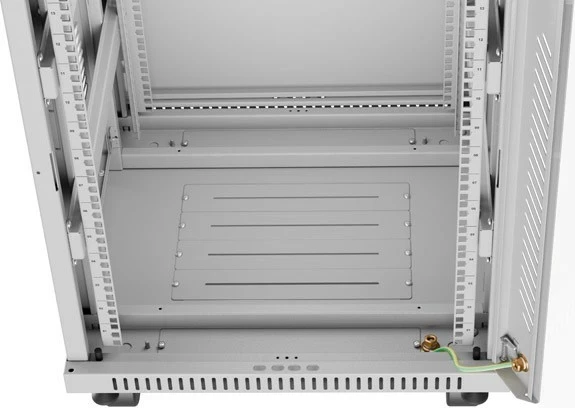 Kasë rack LANBERG Szafy RACK 19 inch 15U 600x600mm, xhami, gri