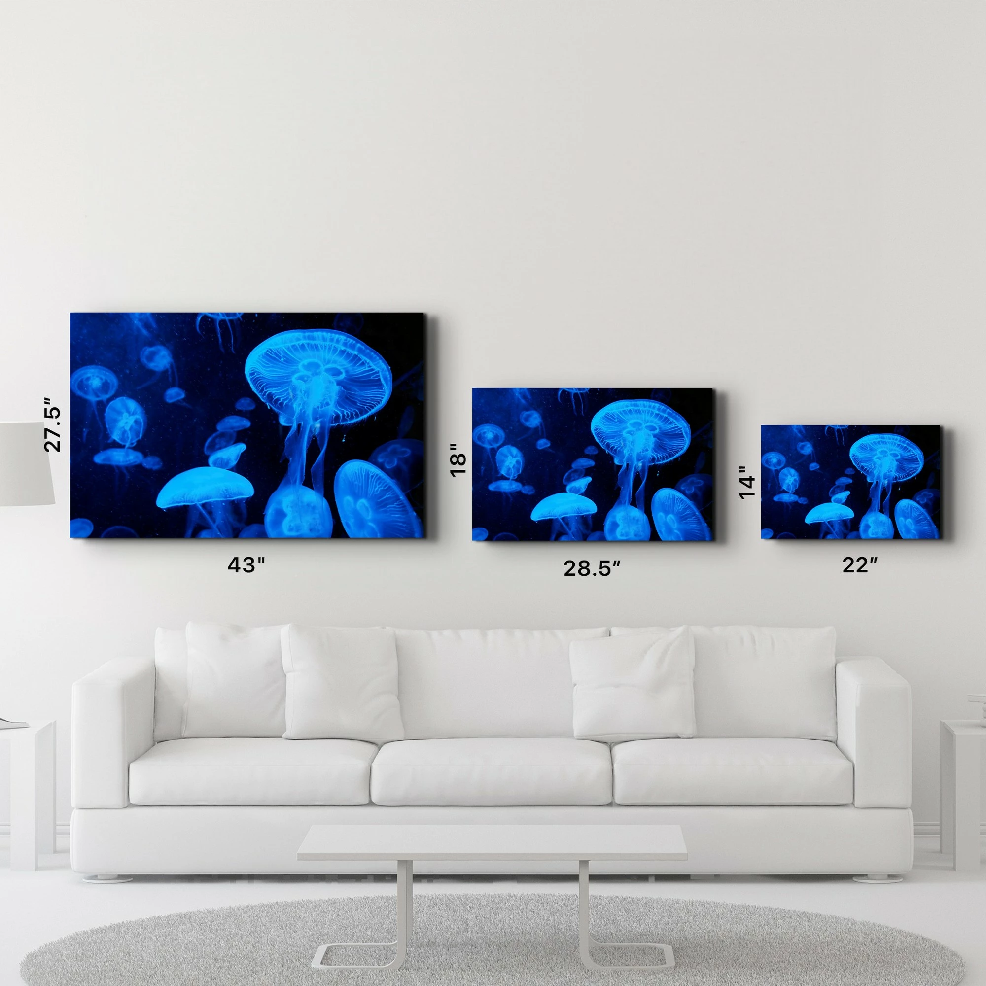 Pikturë dekorative prej xhami të temperuar, Wallity OGLS-8061, 46x72 cm