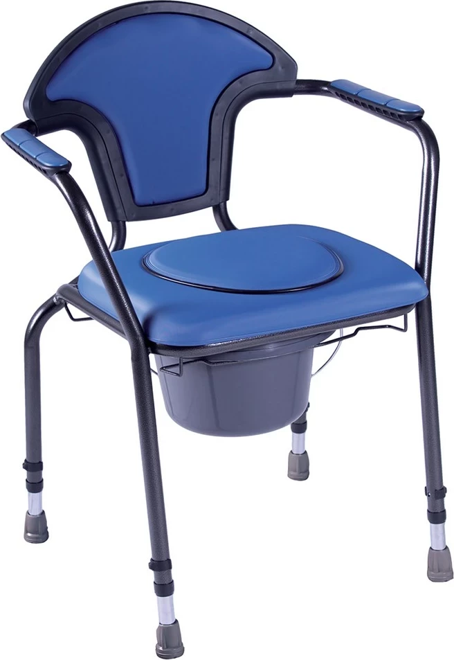 Karrige sanitare ASTON OPEN me rregullim të lartësisë, Blu