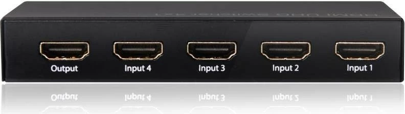 Switch HDMI Club3D, 4 hyrje 1 dalje, 4K60Hz UHD, i zi