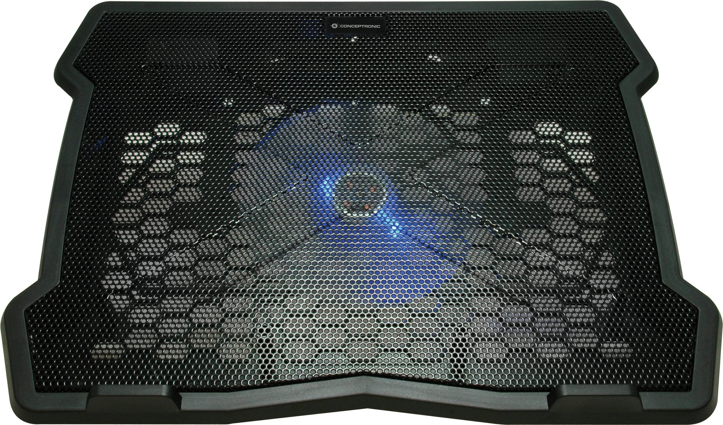 Mbajtëse ftohëse Conceptronic 1-Fan USB-A2.0 për laptop 15.6 inç, e zezë