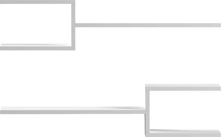 Raft muri Galler, ngjyrë e bardhë, 79x19.5x18cm