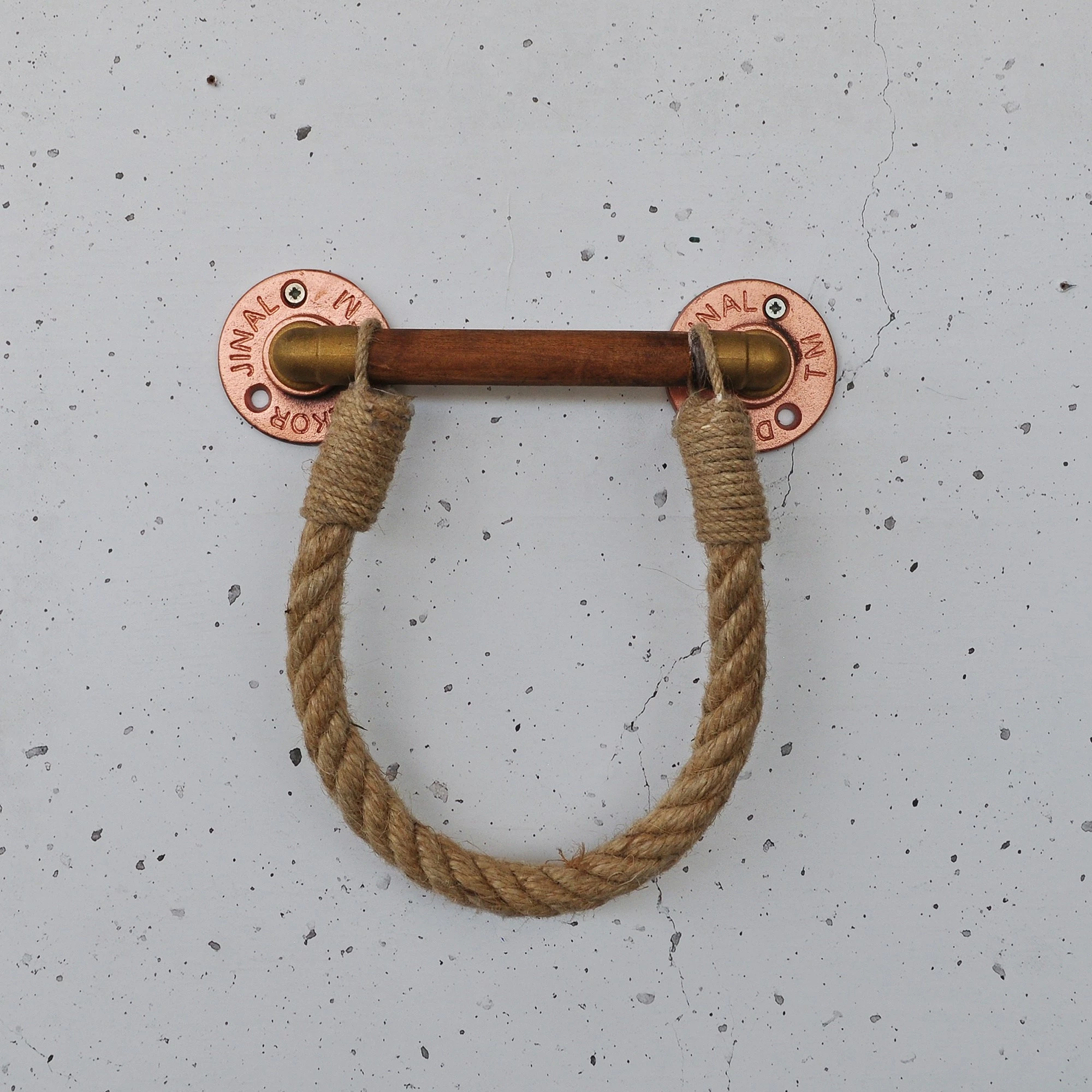 Raft muri prej metali, ngjyrë arre dhe ari rozë, Cop058