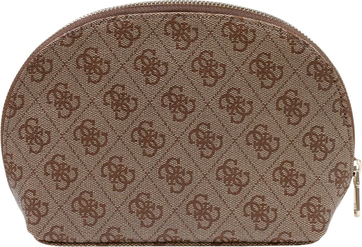 Çantë kozmetike për femra Guess Noelle II Dome PW7573 P6370, e bardhë-kafe