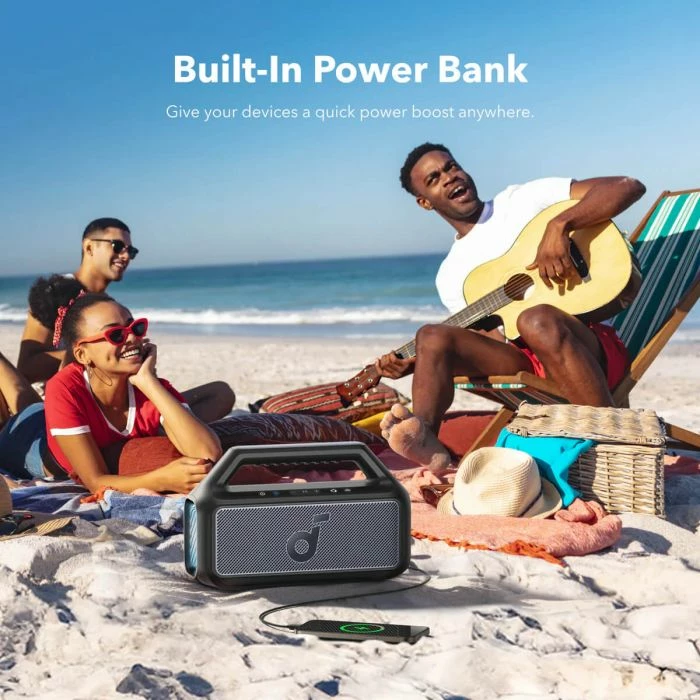 Altoparlant Bluetooth portativ Anker Soundcore BOOM 2 80W 24h IPX7 Bluetooth 5.3, i zi 2