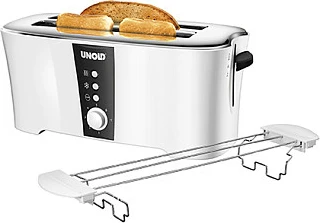 Tostues UNOLD Design Dual, 4 feta, 1350W, i bardhë