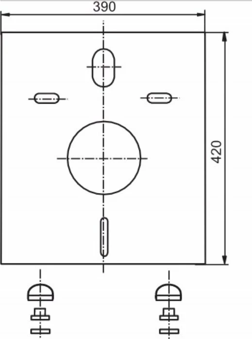 Buton shkarkimi Geberit Sigma20 Start.CZ.Mat-CZ-CZ.Mat, 24.6x16.4 cm, plastikë, i zi mat