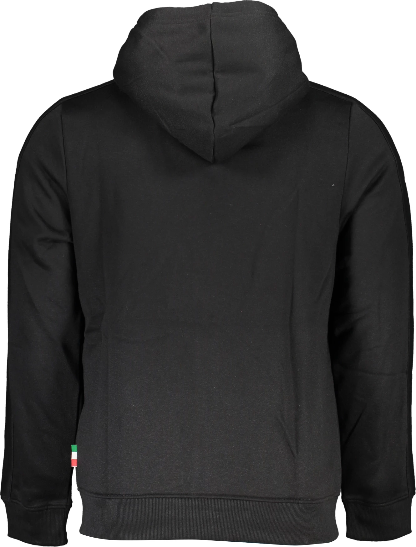 Duks me kapuç GIAN MARCO VENTURI zip për meshkuj, të zi