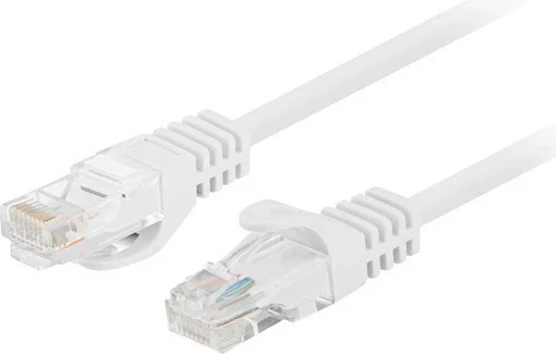 Patchcord LANBERG RJ-45 kat.5e UTP 2m 10 copë, bardhë