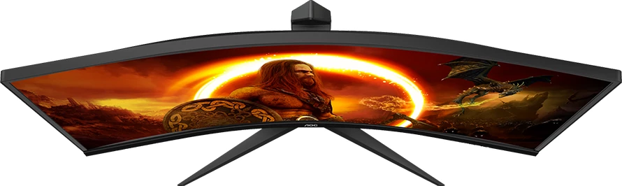 Monitor gaming AOC CU34G2XP 34\" i lakuar VA, UWQHD 3440x1440, 180Hz, 1ms, HDR400, FreeSync Premium, HDMI/DP, i zi-kuq