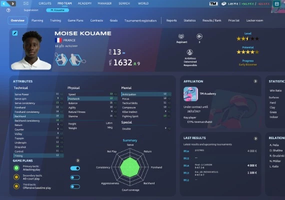 Tennis Manager 25 EN/DE/FR/IT/ES Global