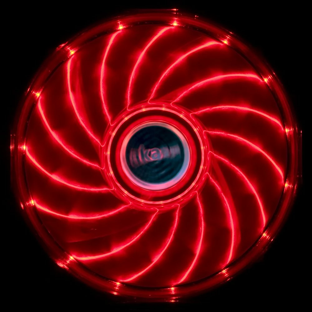 Ventilator kasë PC Akasa Vegas X7 AK-FN093 120mm ARGB 3-pin 1 copë kuqe-transparente