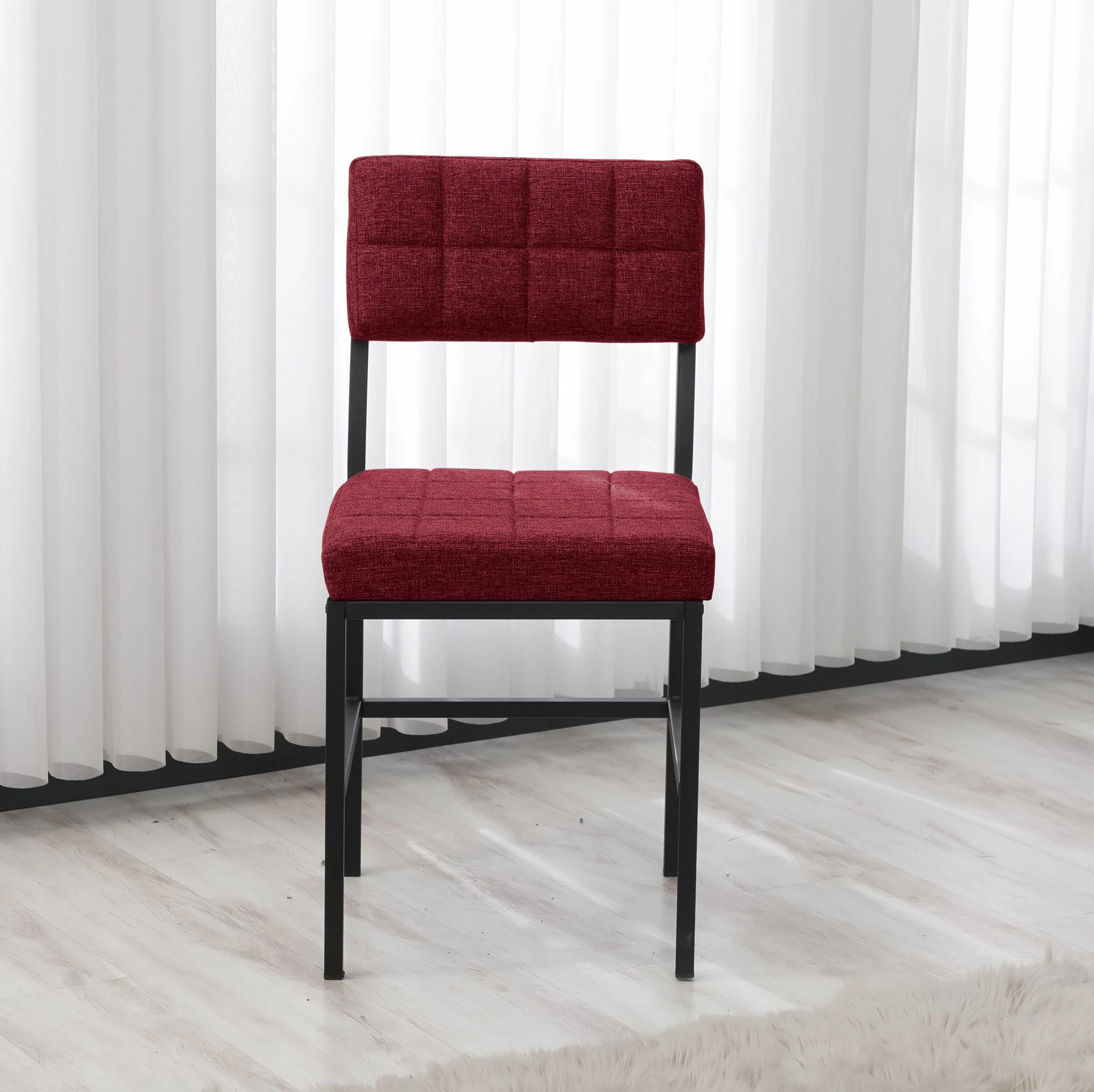 Karrige burgundy prej liri, Skye Decor, Dubai