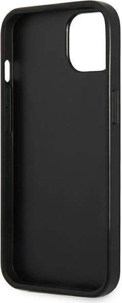 Mbështjellës Guess SaffianoTriangle Logo për iPhone 14 6.1", argjendtë