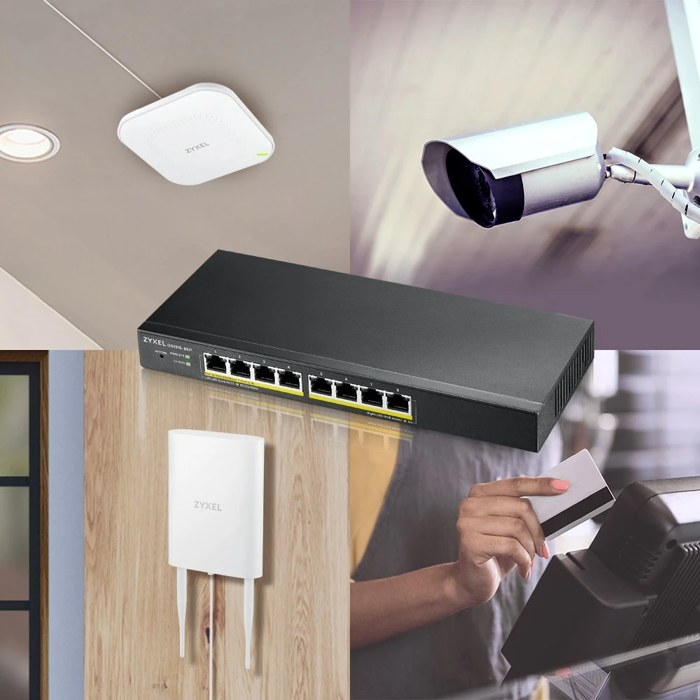 Switch Zyxel GS1915-8EP, Managed L2 Gigabit Ethernet (10/100/1000), PoE, E zezë