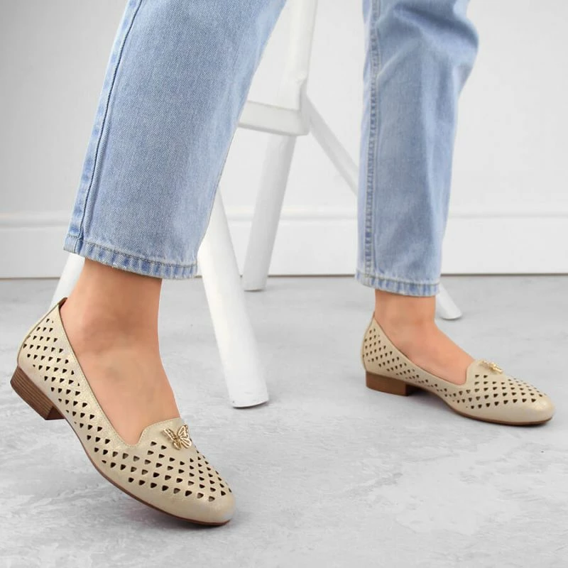 Këpucë për femra M.Daszyński, të arta