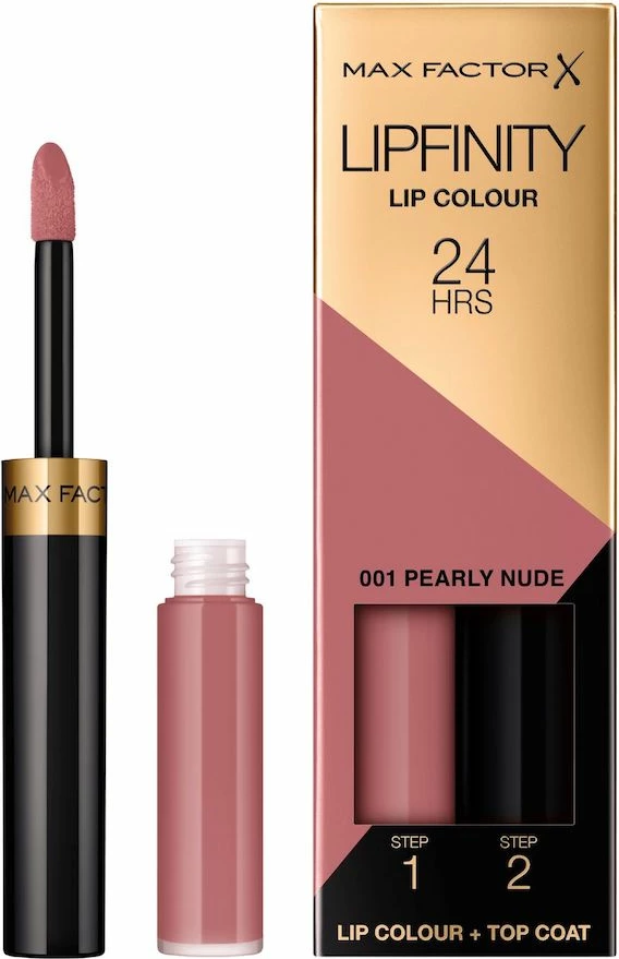 Buzëkuq liquid Max Factor Lipfinity Lip Colour për femra 001 Pearly Nude 4g