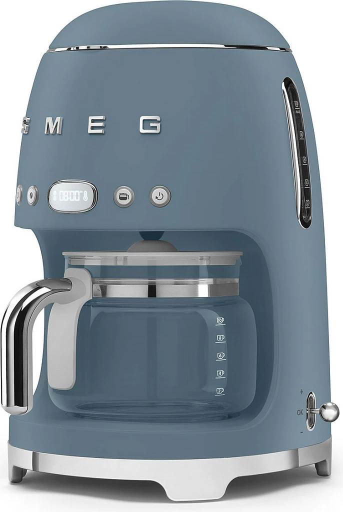 Aparat kafeje me filtër Smeg DCF02SBMEU, 10 filxhanë, 1.25 L, Storm Blue