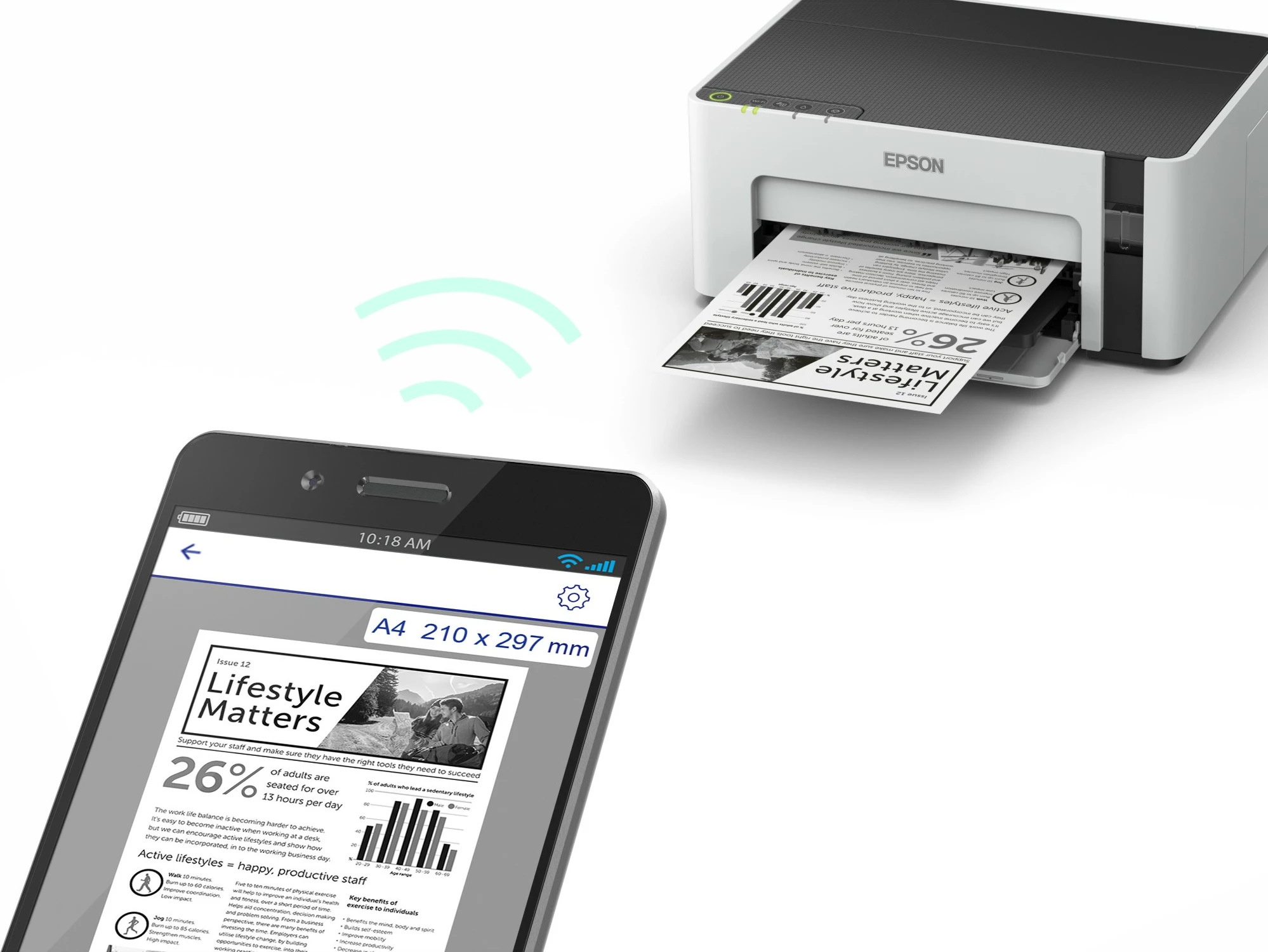 Printer Epson EcoTank ET-M1120 A4, monokrom