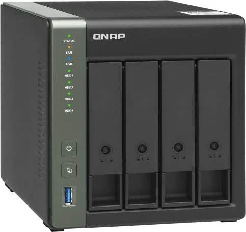NAS QNAP TS-431X3, 4GB RAM, 4 vende, Tower, i zi