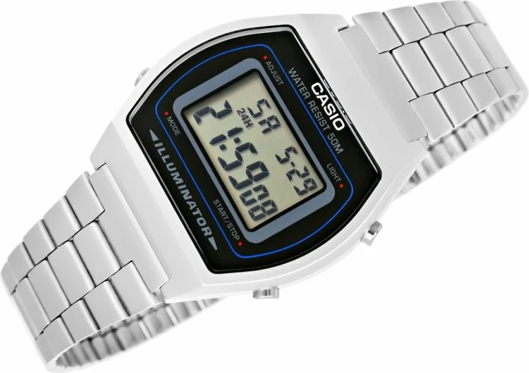 Orë dore unisex Casio, argjend