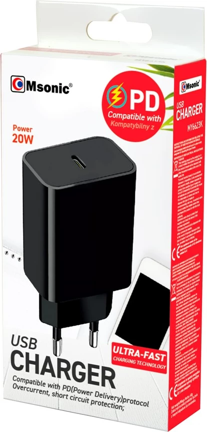 Karikues Msonic, USB-C, MY6623K, i zi
