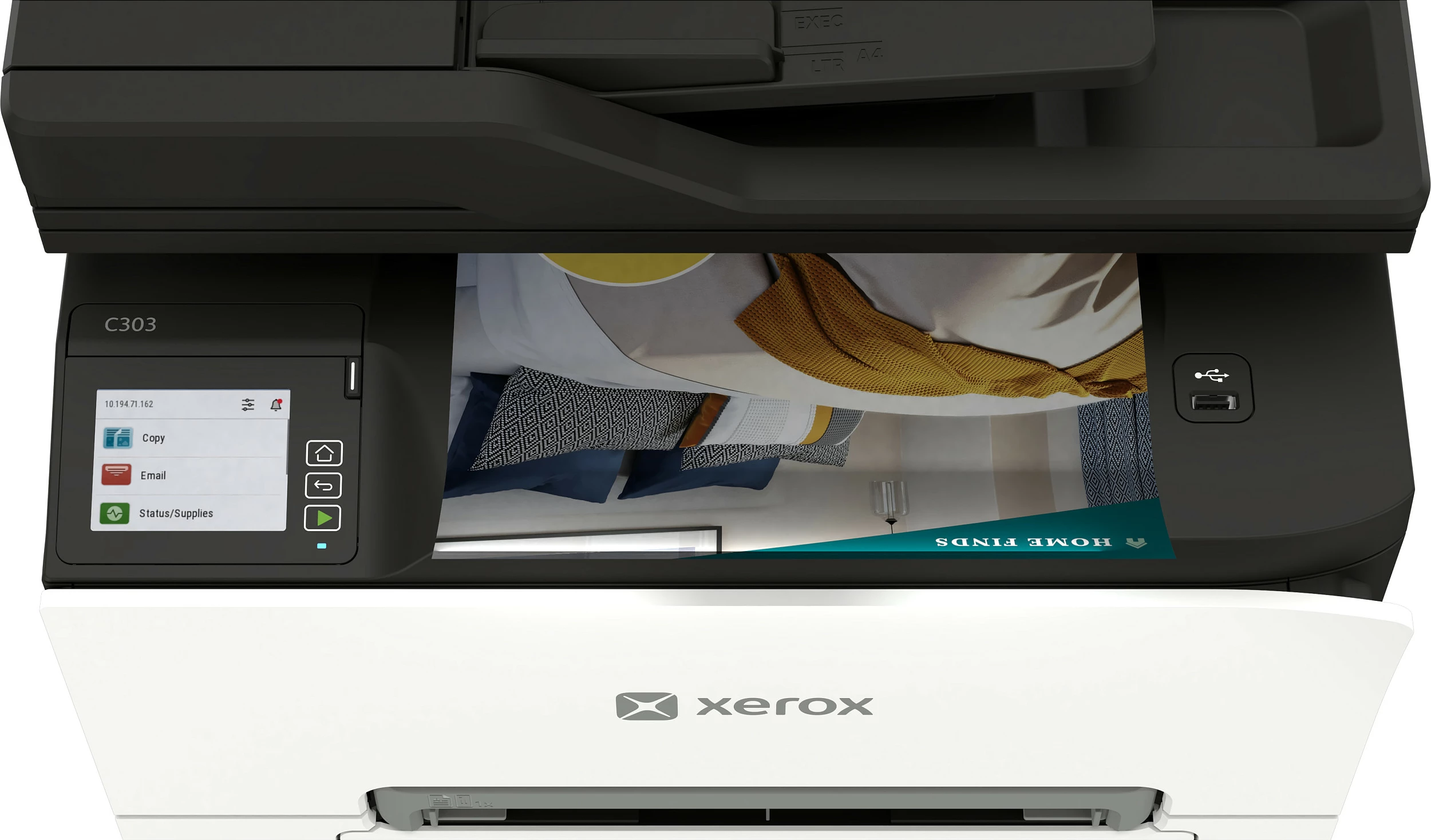 Printer multifunksional Xerox C303, 4n1 laser me ngjyra, A4, 30 faqe/min, bardhë/zi