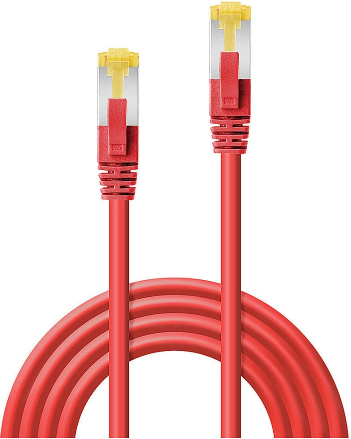Kabllo rrjeti LINDY 47290 Cat7 S/FTP 0.3m RJ45-RJ45, e kuqe