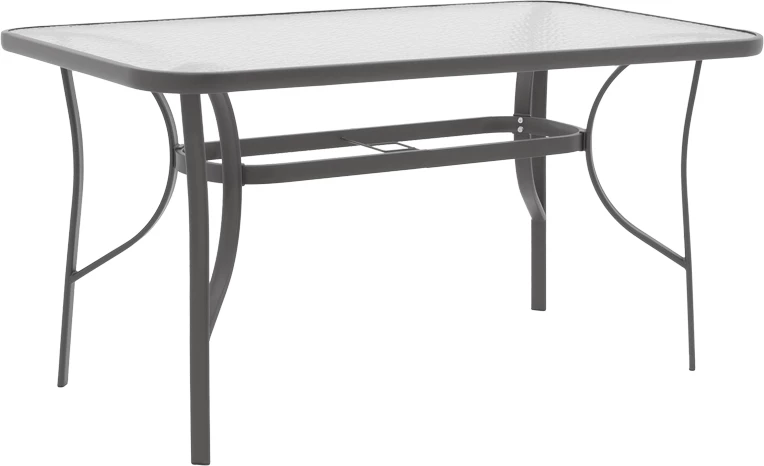 Tavolinë me karrige Ensure-Confidence set prej 5 copash metal ngjyrë antracit 120x70x70cm