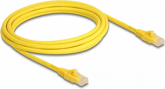 Kabëll rrjeti DeLOCK RJ45 Cat6A U/UTP Fast Tracing, 3 m, i verdhë