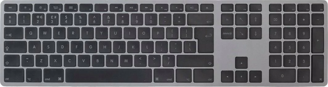 Tastierë pa tela, Matias FK416DCS-UK, Bluetooth + dongle USB-C, QWERTY EN-UK, për Mac, argjend