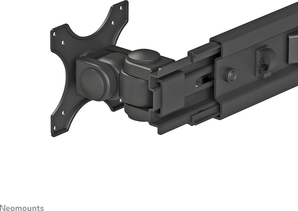 Mbajtës monitori Neomounts FPMA-D700DD, për 2 ekrane 19-30 inç, rregullim lartësie, i zi