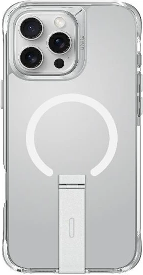 Mbështjellës UNIQ Eleva me këmbë Vertica për iPhone 16 Pro Max, Transparent