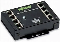Switch WAGO 852-112, 8 porta Fast Ethernet 10/100, DIN-rail, full duplex, i zi