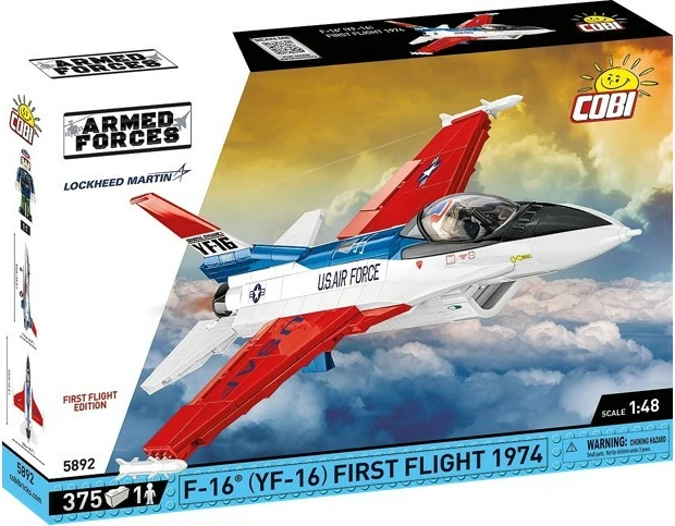 Set blloqe ndërtimi, Cobi, F-16 (YF-16) First Flight 1974 COBI-5892, 375 pjesë, shkallë 1:48, seri Armed Forces