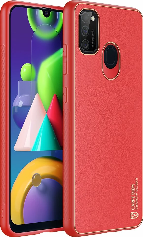 Mbështjellës Dux Ducis Yolo për Samsung Galaxy M30s, TPU+PU lëkurë, Kuq